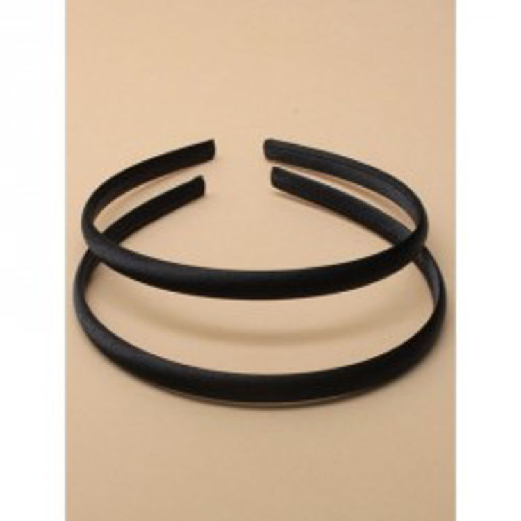 Picture of 4994 / 9948 1CM WIDE BLACK SATIN ALICEBANDS CARD OF 2